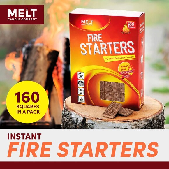 Easy-to-Use Fire Starter Squares - 160 Odorless Pieces for Any Outdoor Adventure - Picture 3 of 9